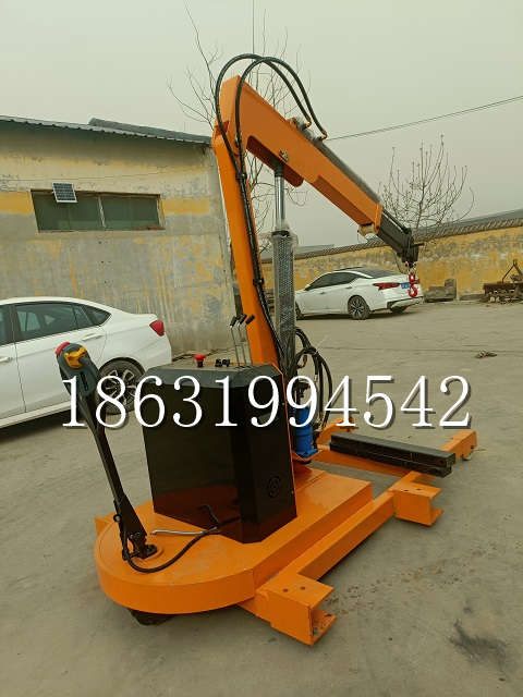 桥东区自卸车厢随车吊 自制轮式四不像起重机 四驱平板吊 5吨 贵盛